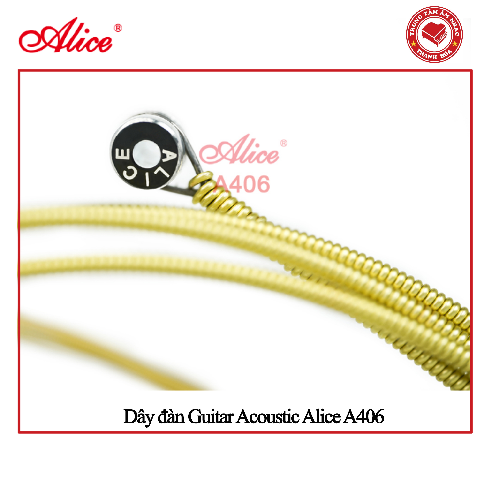 Bộ dây đàn Guitar Acoustic Alice A406  - Hàng chính hãng