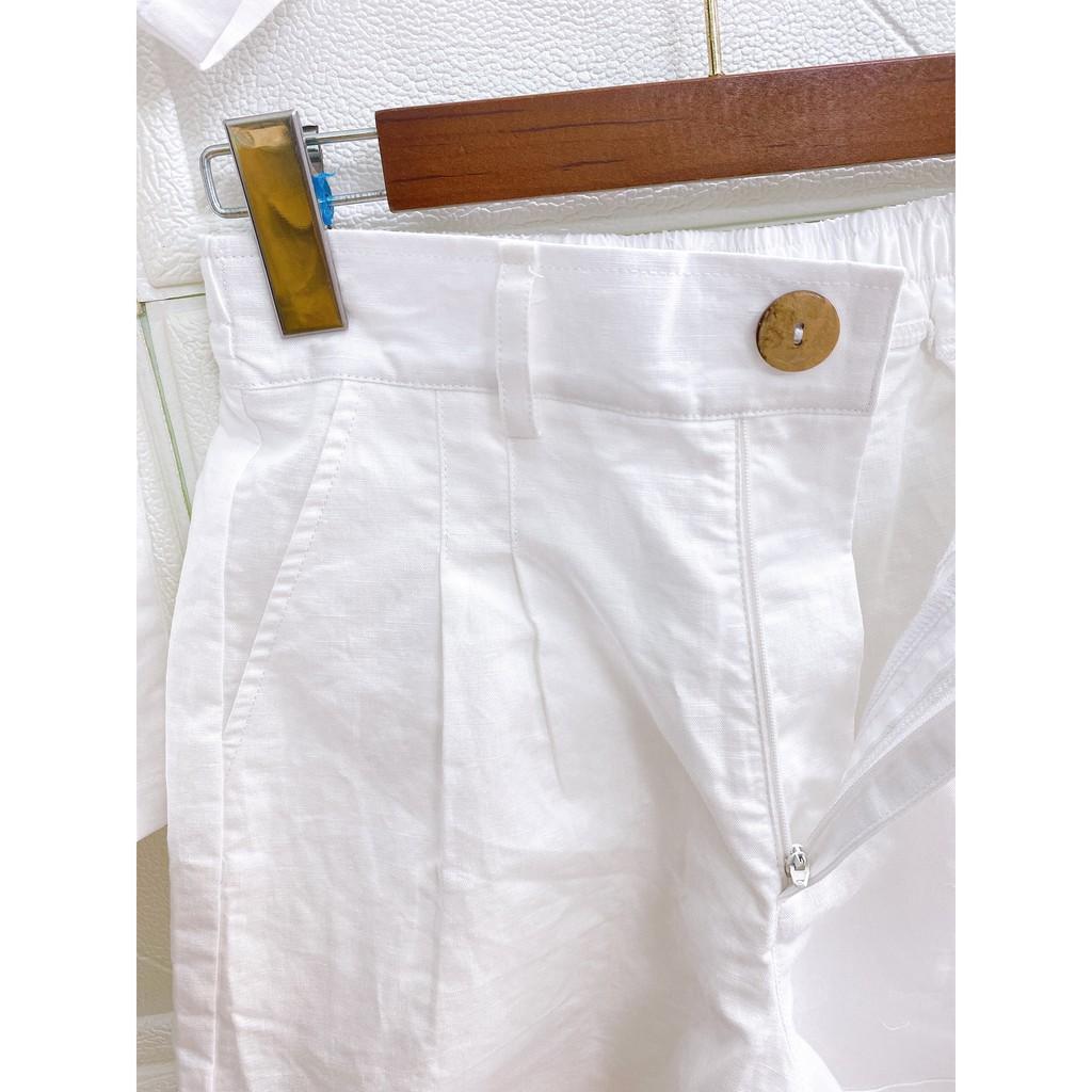 Quần short LINEN TƯNG Nhiều màu - Bigsize. Form rộng, hai túi sâu rộng. Hình thật. JUNE Q02