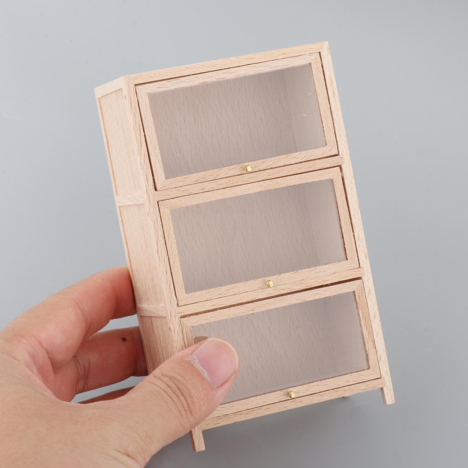 1:12 Dollhouse Furniture White Cabinet Room Bedroom Shelf