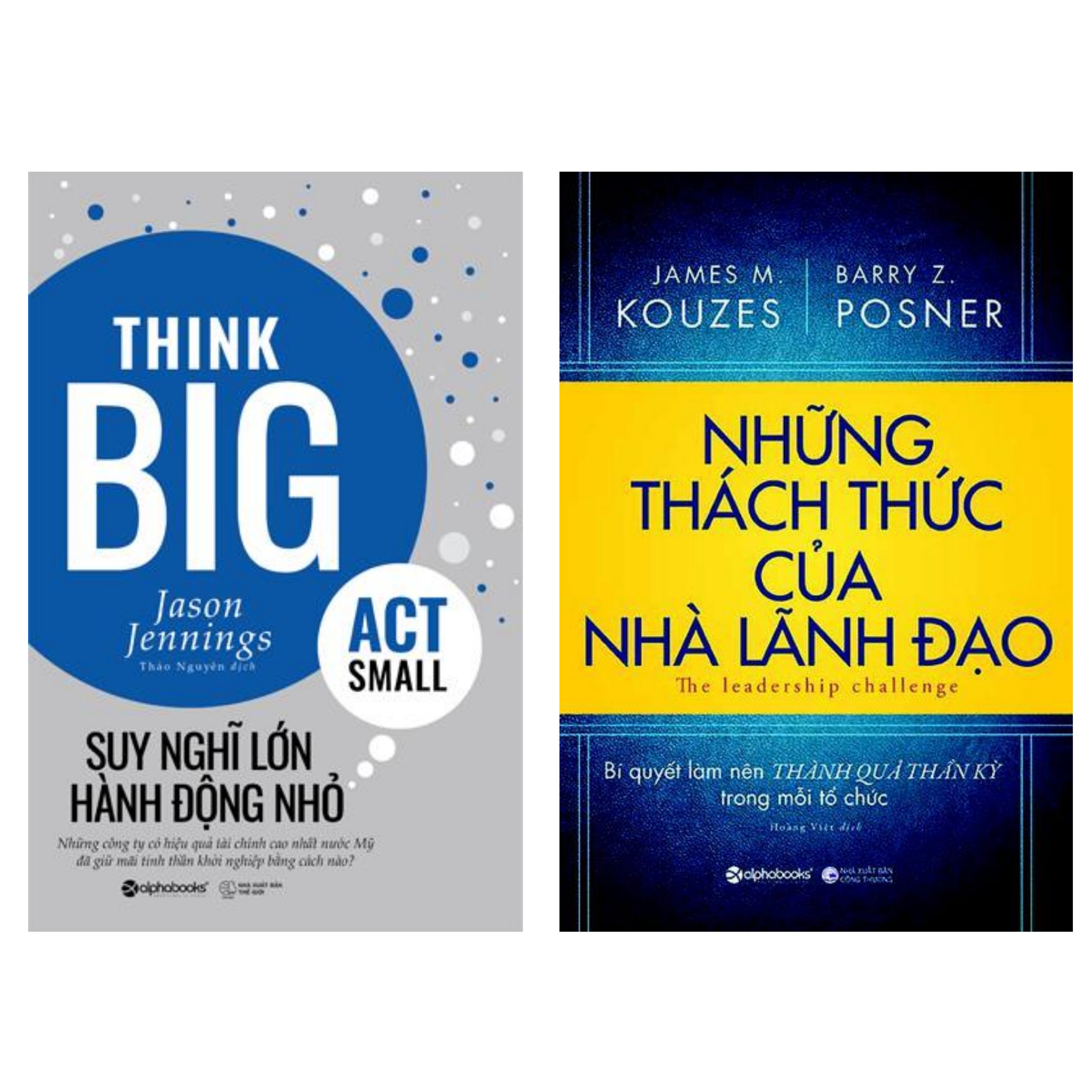 Combo Sách Kinh Tế Hay: Những Thách Thức Của Nhà Lãnh Đạo + Suy Nghĩ Lớn , Hành Động Nhỏ ( tặng kèm bookmark happy life)