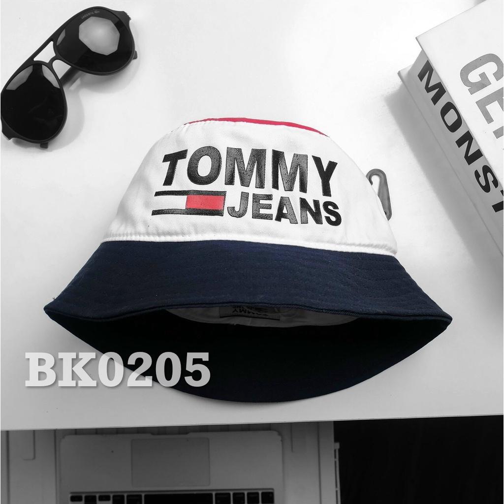 Mũ bucket Nón vành tròn tai bèo Tom.my Hilfiger  logo thêu chất vải cotton Hàn Quốc cao cấp form unisex Monoshop