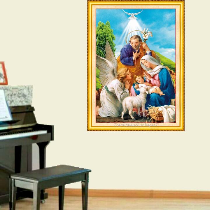 Tranh đính đá Gia đình Chúa VS099 - tự đính