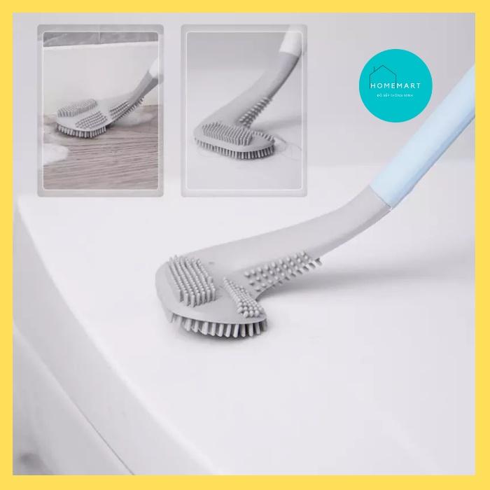 Cọ Toilet Silicon Chổi cọ rửa nhà vệ sinh bồn cầu
