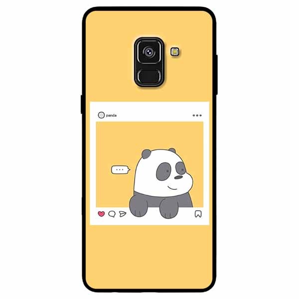 Ốp lưng dành cho Samsung A8 Plus mẫu Chú Gấu Khung Hình
