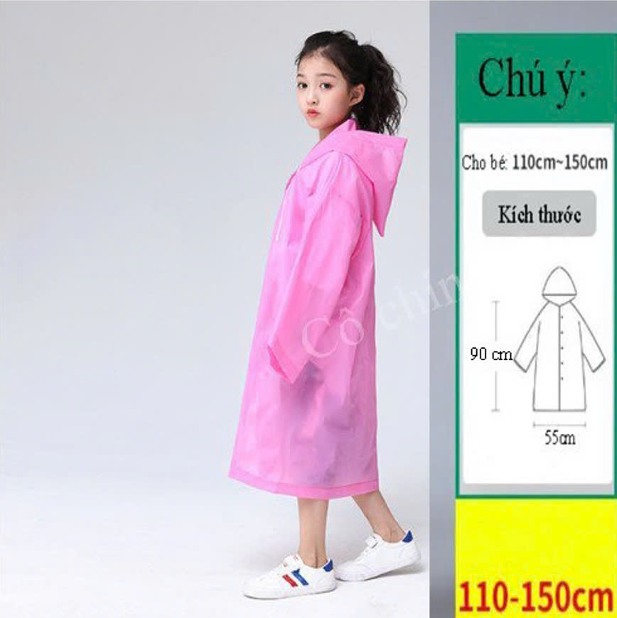 Áo Mưa Bít Trẻ Em Vải Siêu Nhẹ Chống Thấm Nước, Phơi Mau Khô Ráo, Che Kín Người An Toàn Cho Bé, Có Lựa Chon ( Giao Màu - Mẫu Ngẫu Nhiên Vì Nhiều Hoạt Tiết)