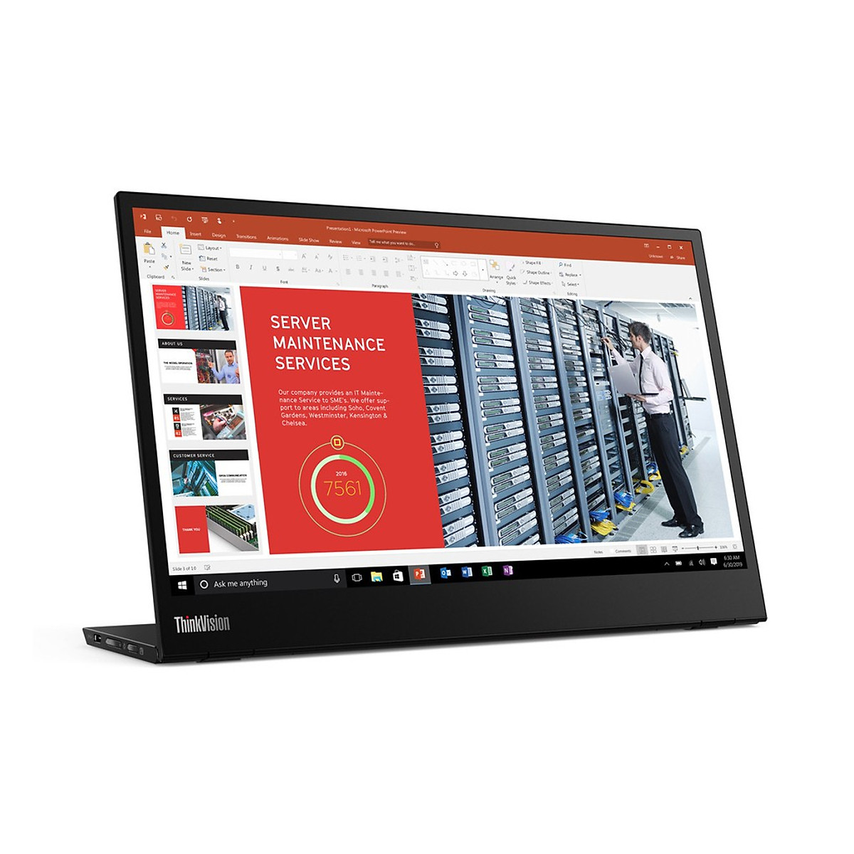 Màn hình di động M15 Lenovo ThinkVision (62CAUAR1WW) 15.6 inch - Hàng chính hãng