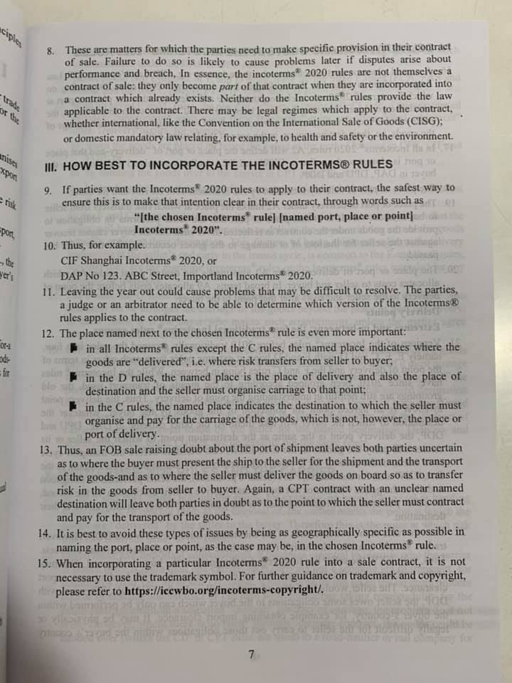 Incoterms 2020 - Quy tắc của ICC về sử dụng các điều kiện thương mại quốc tế và nội địa