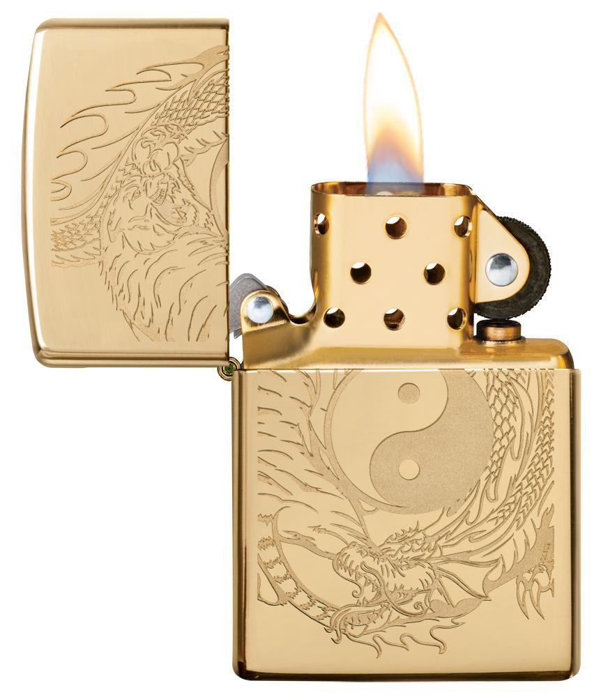 Bật Lửa Zippo Tiger and Dragon Design 49024