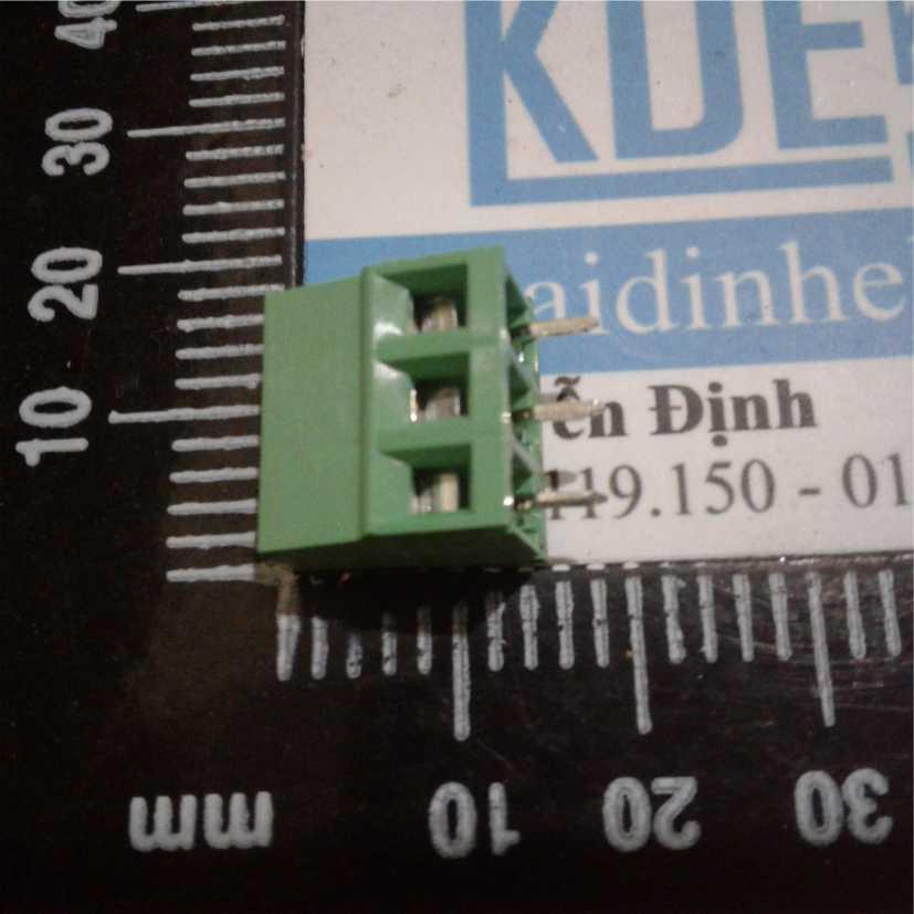 10 cái domino, terminal đầu nối xanh lá, 5.08mm, 3p 3 chân, loại lớn KDE0173