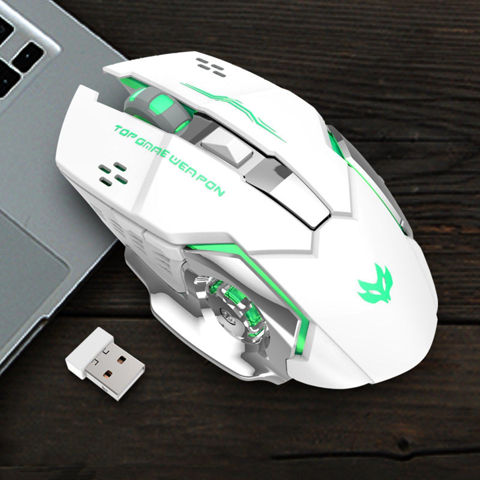 2.4G Wireless Mouse + USB Receiver Office Mouse 3 Adjustable DPI 6 Buttons