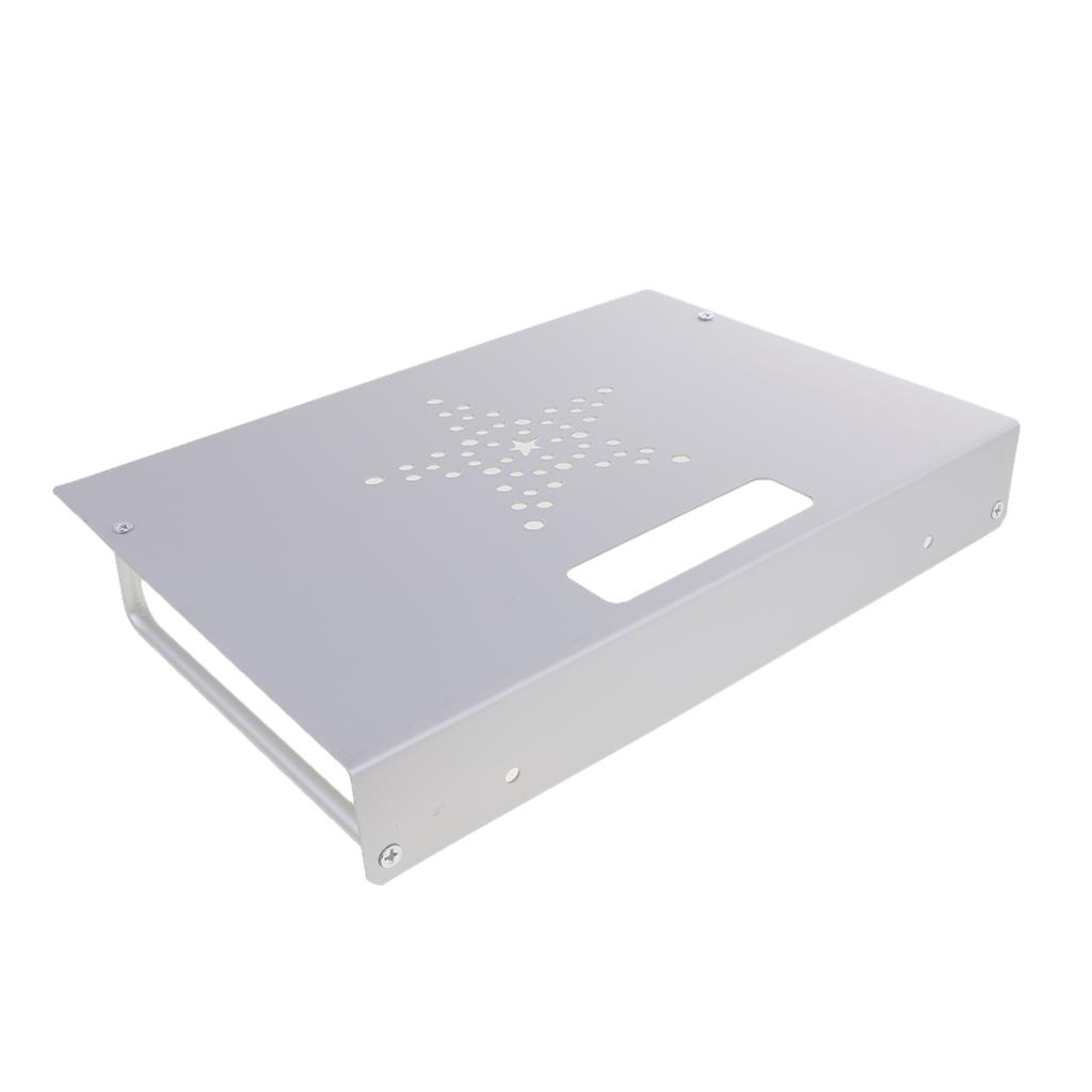 2 Pieces TV Component AV DVD Bracket Shelf DVR Cable Game Console Holder Stand