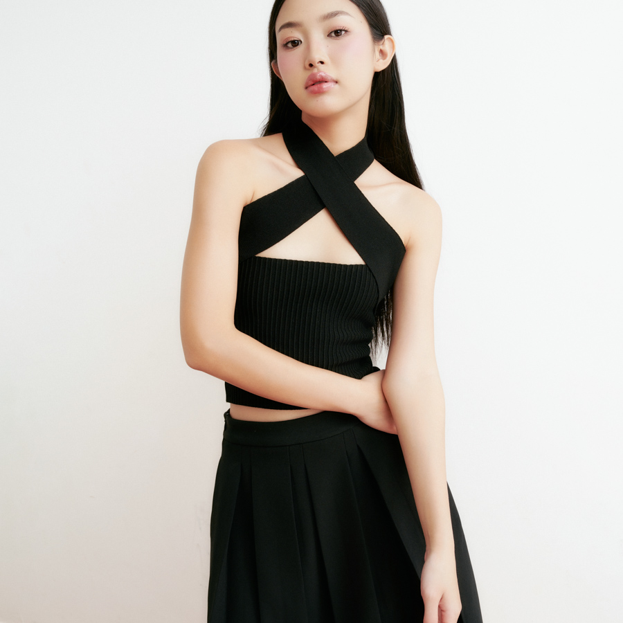 DOTTIE - Áo dệt kim cách điệu - T0829