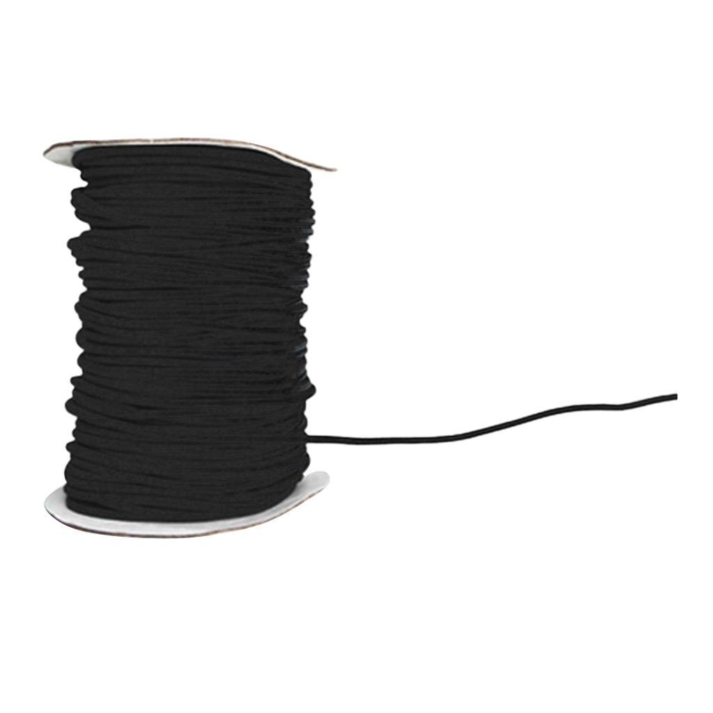 3x4mm Strong Elastic Bungee Rope Shock Cord Tie Down Boats Trailers Black