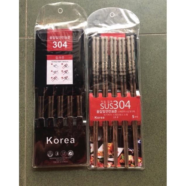 Đũa inox 304 cao cấp Hàn Quốc
