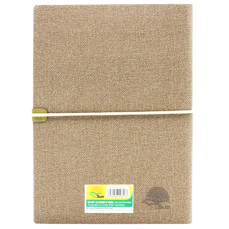 Sổ Bìa Da Kẻ Ngang Có Chấm 200 Trang 80gsm - The Sun ST 09-22