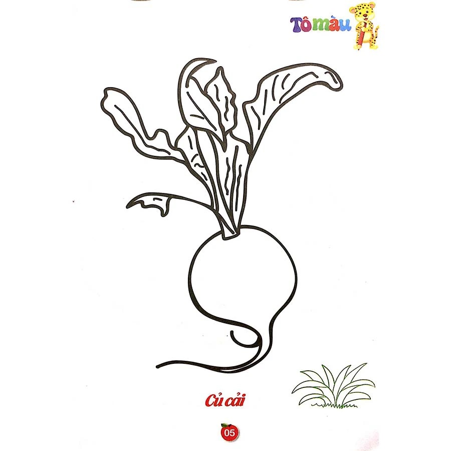 Tô Màu Rau - Củ - Quả (Song Ngữ Anh - Việt) - Tập 1 (Tái Bản)
