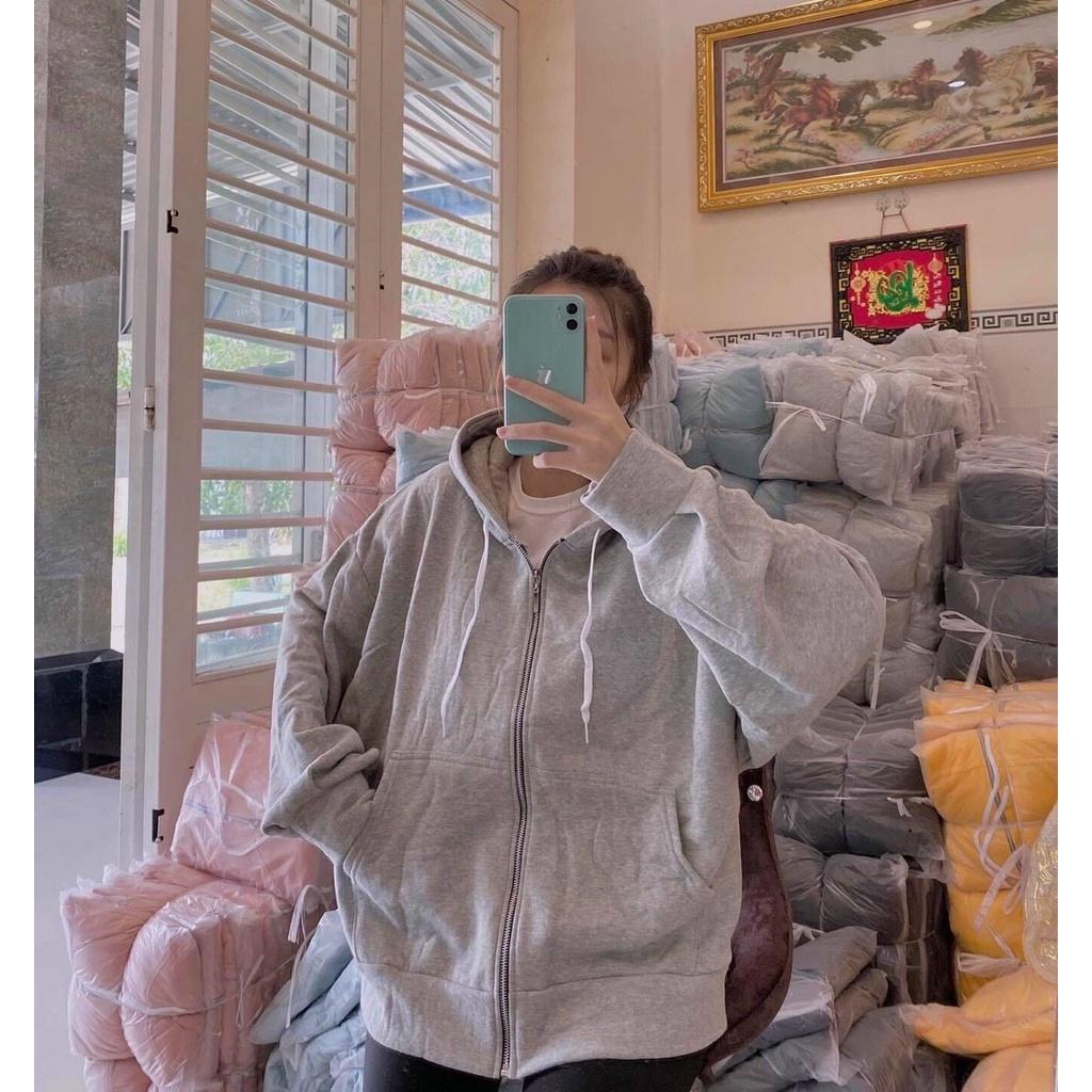 ÁO KHOÁC HOODIE NAM NỮ KHÓA KÉO MÀU XANH NGỌC , ÁO KHOÁC MŨ TRÙM MÀU TRƠN