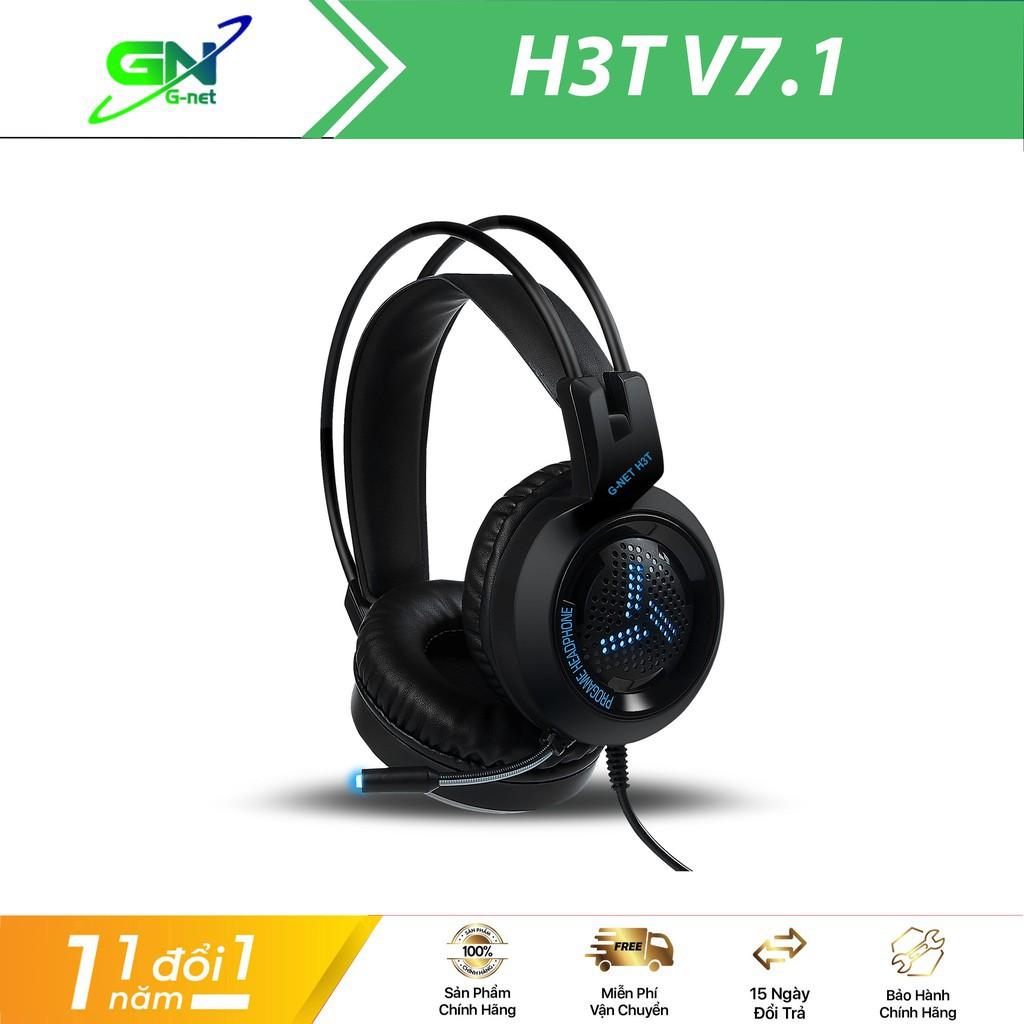 Tai Nghe Gaming G-net H3T Jack 3.5 - Jack USB- Âm thanh 2.1 - 7.1 - Đèn led đổi màu - Hàng chính hãng