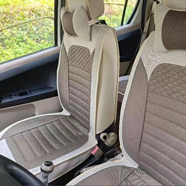 Bọc Ghế Ô Tô Vải Lanh Thoáng Mát Bốn Mùa BG14