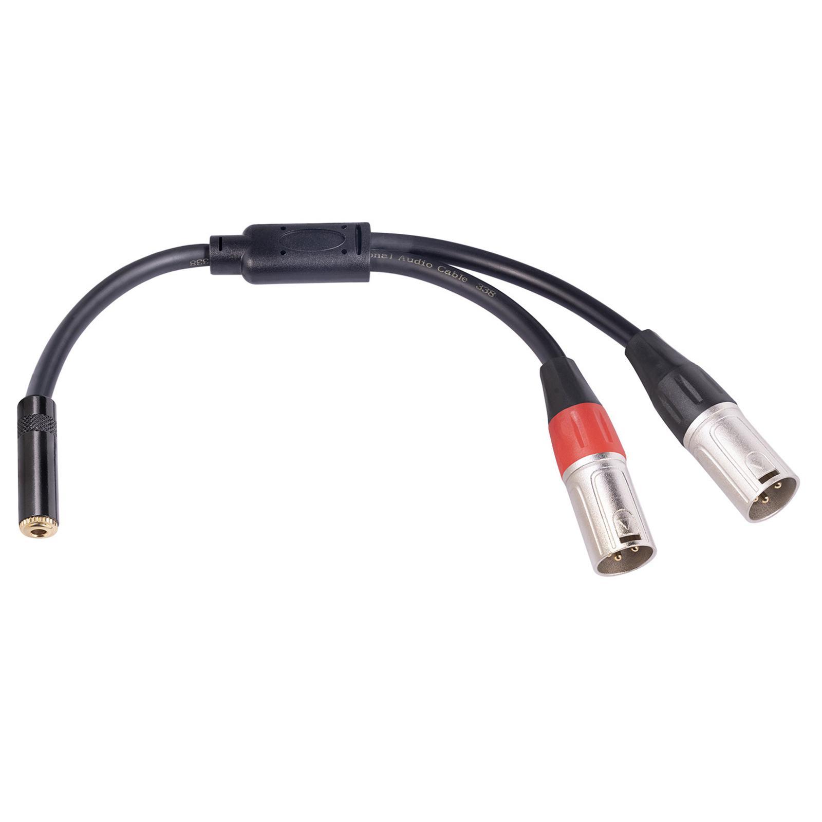 3.5 mm Female Audio Cable Adapter Y Splitter AUX Cable for Mobile Home PC