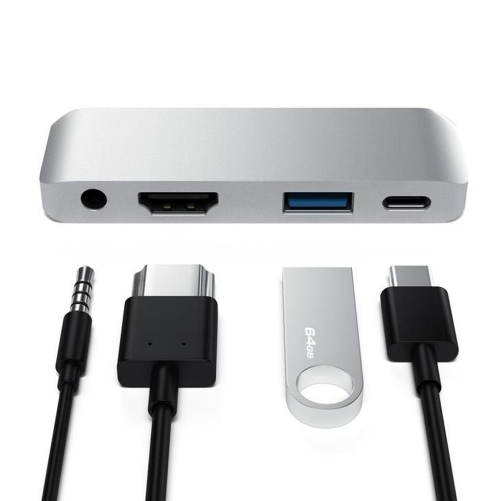 Type-C Dock Station USB-C To HDMI Charger Hub Adapter For IPad Pro
