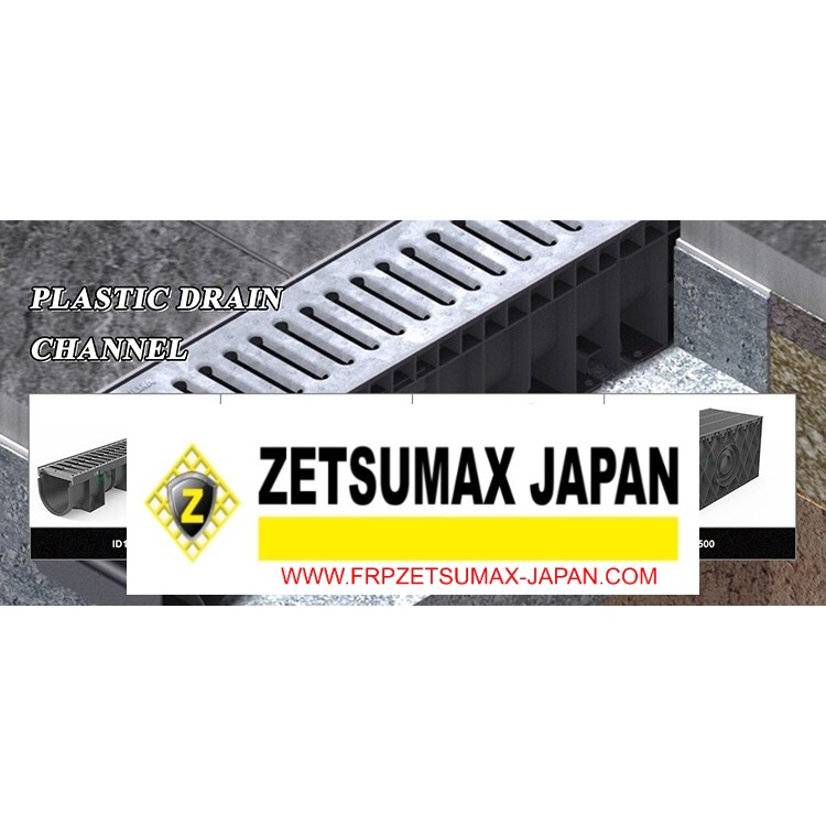 Rãnh Thoát Nước, Cống Thoát Nước Zetsumax -Japan Nhựa Hdpe Độ Bền Cao Chống Ăn Mòn Kích Thước (R)300 x (C)300 x (D)1000m