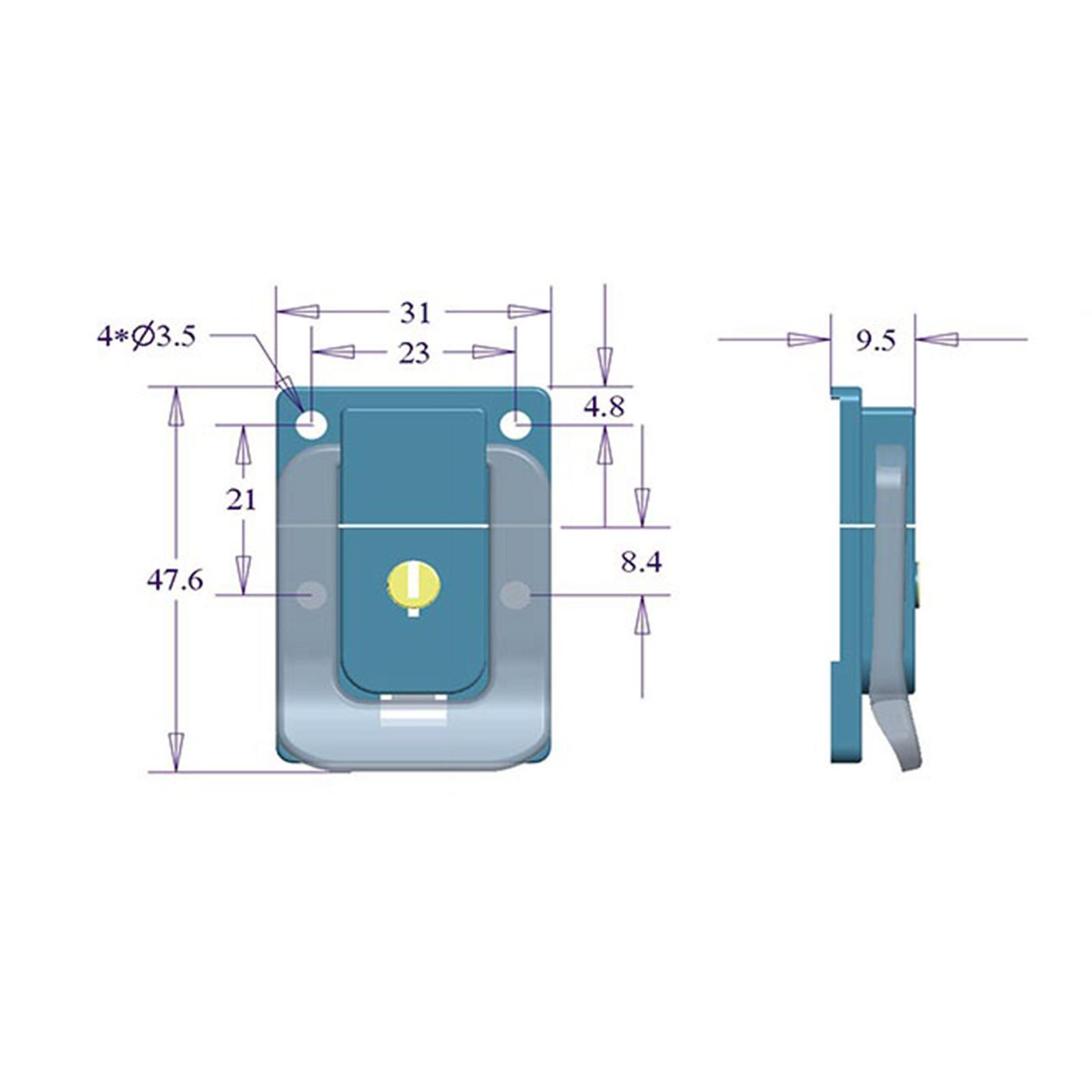 4Pcs Toggle Latch Lock Suitcase Box Trunk Chest  Case Clasp