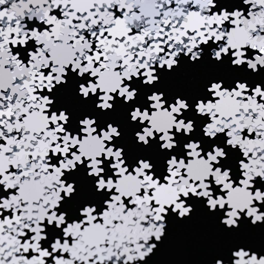 Christmas White Snowflake Throwing Confetti Party Tabletop Decor 15g