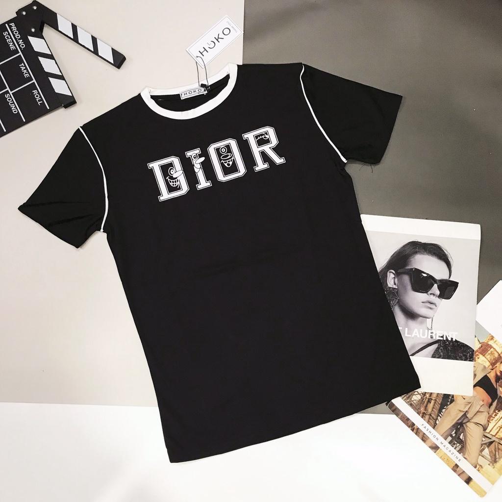 Áo thun Nam Cổ Tròn DIOR viền cổ Fashion Eking Clothing x HOKO, Vải Cotton co giãn - thấm hút tốt, năng động trẻ trung