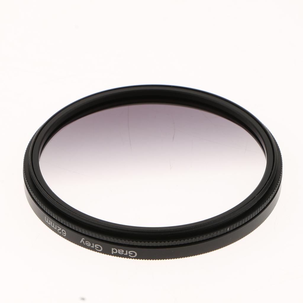 62mm Gradual Neutral Density Color Filter Set -Grey+Blue+ Purple+ Green