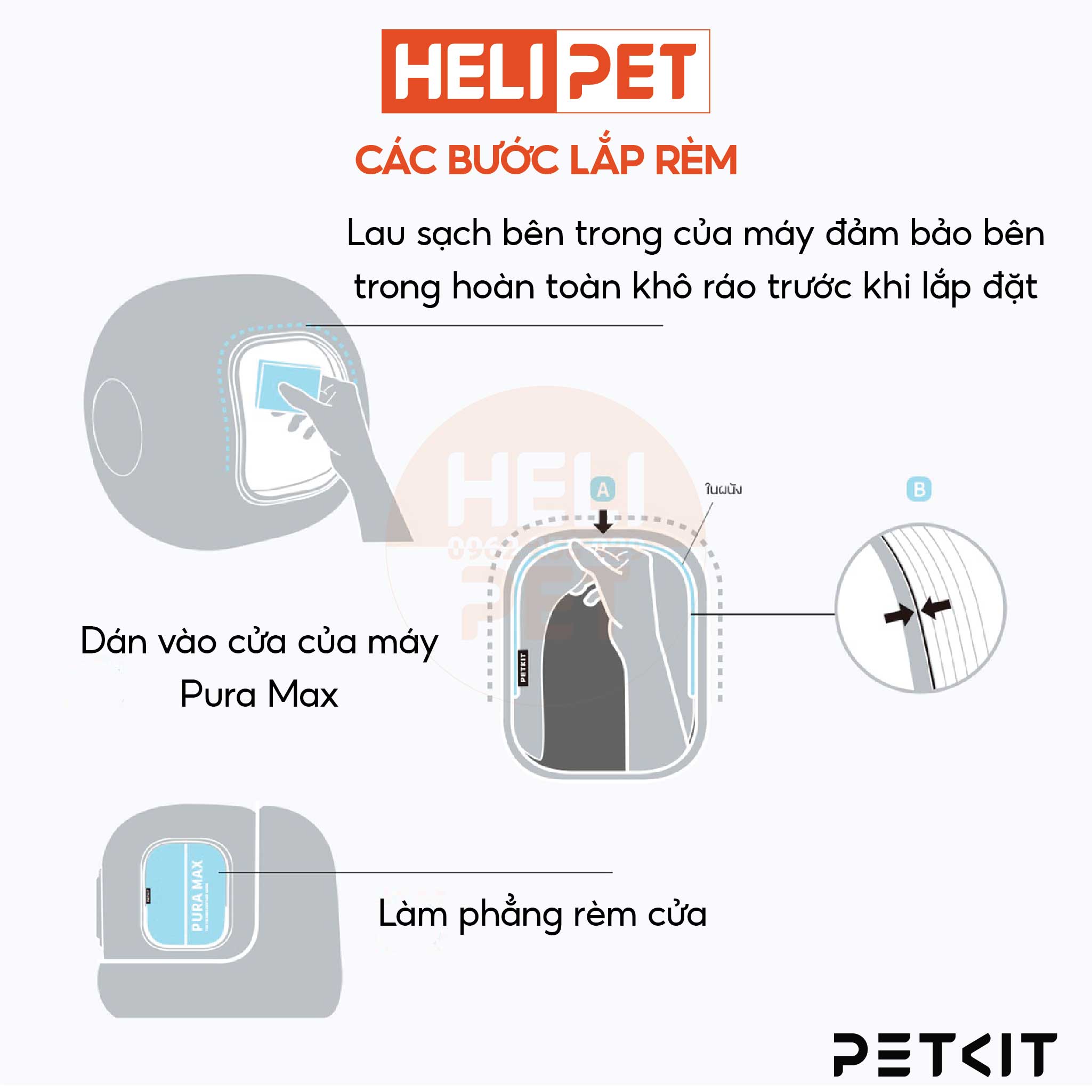 Rèm Che Dùng Cho Máy Dọn Phân Mèo Tự Động Petkit Pura Max- HeLiPet