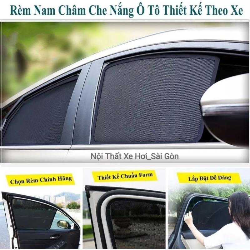 Rèm che nắng ô tô nam châm, chống nắng cho xe ô tô bộ 4 kính giá sỉ rẻ toàn quốc