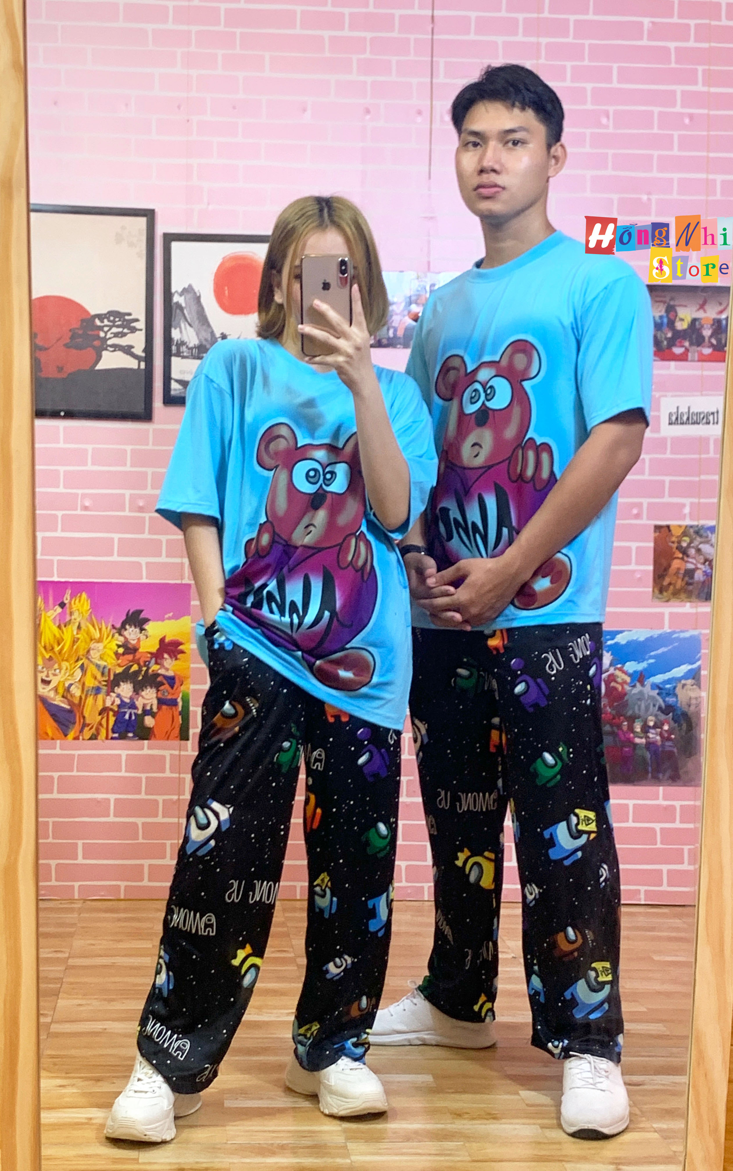 Quần Hoạt Hình Dài Ống Rộng Vũ Trụ AMONG US Cartoon Pant V2 Oversize Ulzzang Unisex - MM