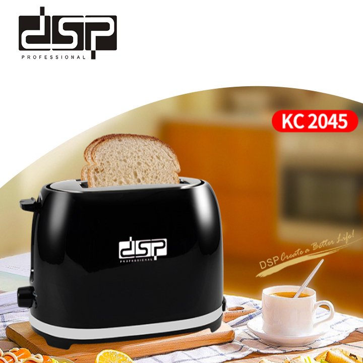 Máy nướng bánh mì sandwich DSP KC2045, 2 khe nướng lớn, độ rộng thay đổi cho nhiều kích cỡ, nhiều chế độ điều chỉnh tiện lợi- Hàng chính hãng