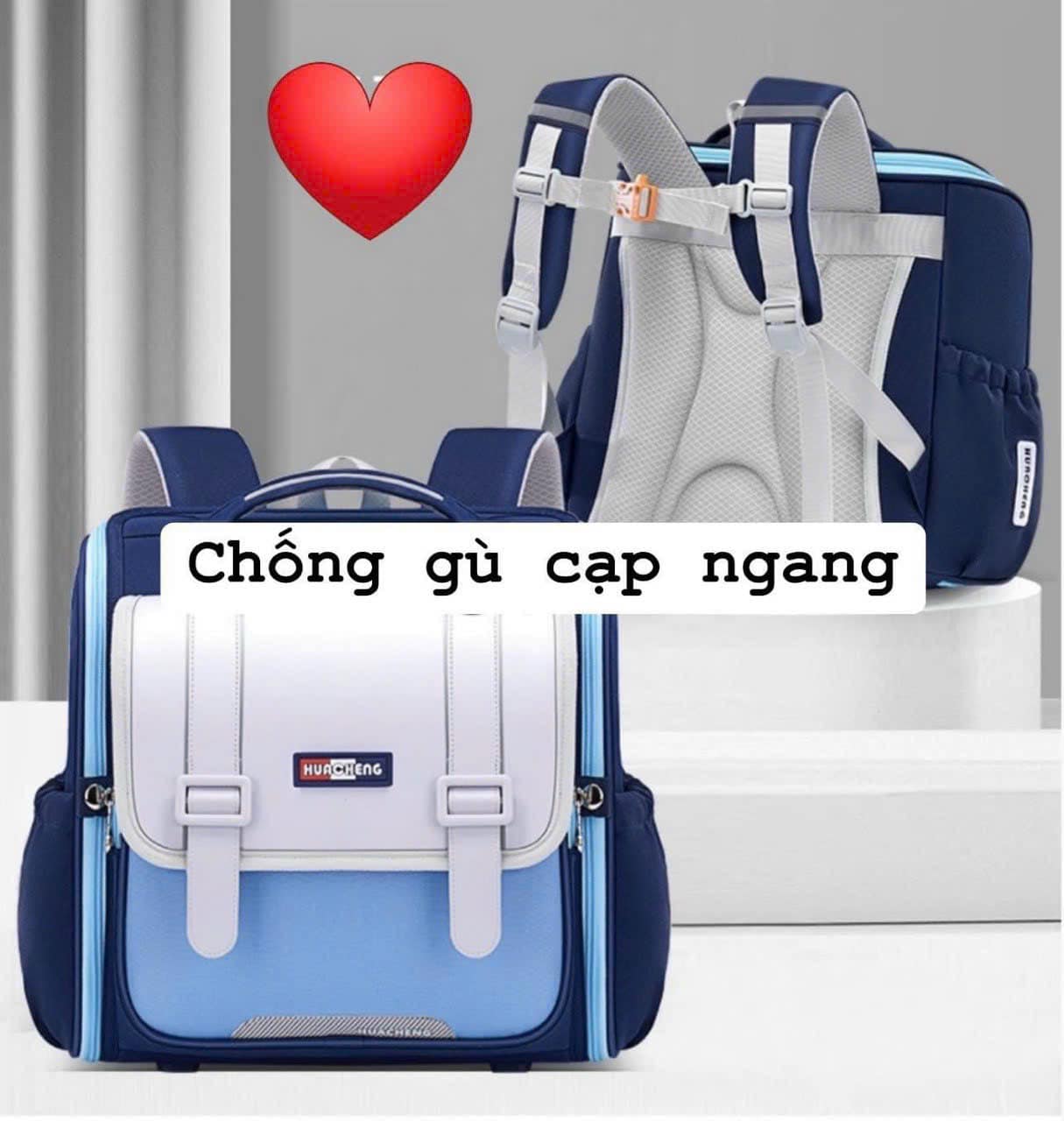 Balo chống gù cho bé đi học cặp sách cạp ngang