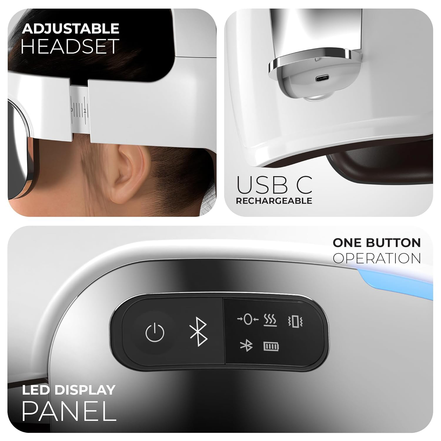 Máy Massage Đầu aYosun PN - J890 chính hãng Pin sạc