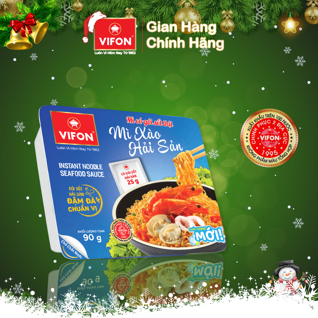 Thùng 18 Khay Mì Xào Hải Sản VIFON