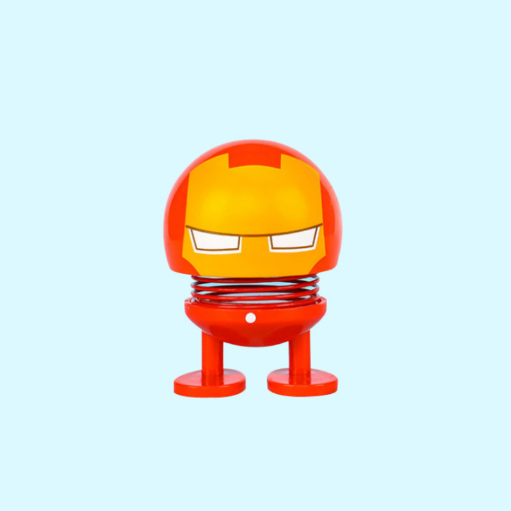 Set 4 thú nhún Emoji lò xo siêu anh hùng