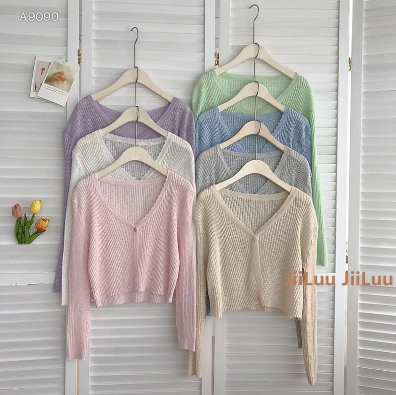 ÁO KHOÁC CARDIGAN CROPTOP LEN THUN LỬNG SUÔNG TRƠN MÀU PASTEL ĐI BIỂN DẠO PHỐ ĐI CHƠI ĐI LÀM ĐI HỌC