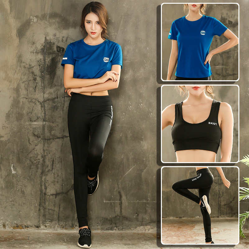 Set Bộ 3  đồ quần Legging áo thun thể thao nữ và áo ngắn ( Đồ Tập Gym, Yoga, Aerobic )