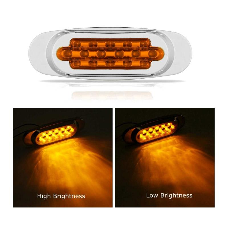 12V 16 LED Side Marker Ánh sáng đèn báo rẽ không thấm nước Đèn cho xe tải Xe tải RV Caravan