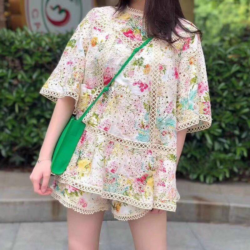 SÉT BỘ SHORT XÔ REN HOA