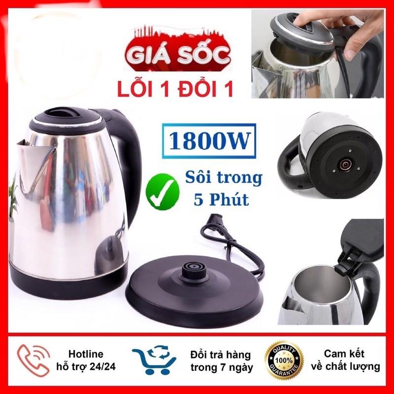 Ấm đun nước siêu tốc inox cao cấp dung tích 1,8L là sản phẩm đa năng được mọi người sử dụng, nó có thể dùng để đựng.