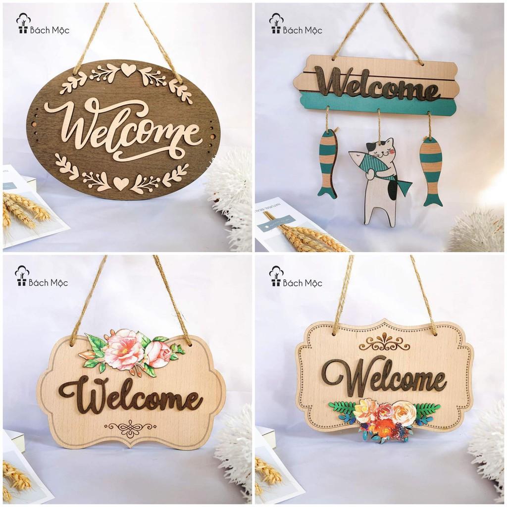 Bảng gỗ decor, bảng gỗ wellcome