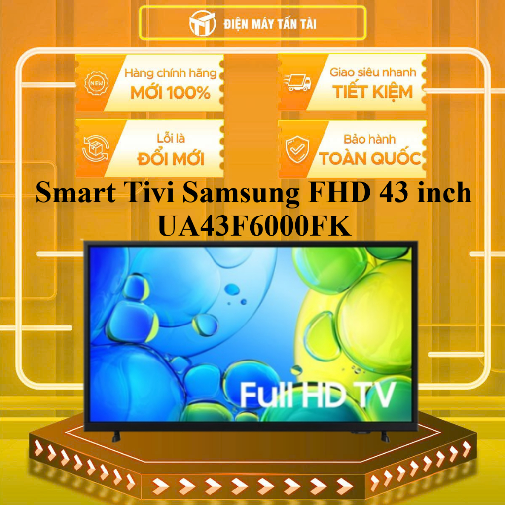 UA43F6000FK - Smart Tivi Samsung FHD 43 inch UA43F6000FK - HÀNG CHÍNH HÃNG - GIAO HCM