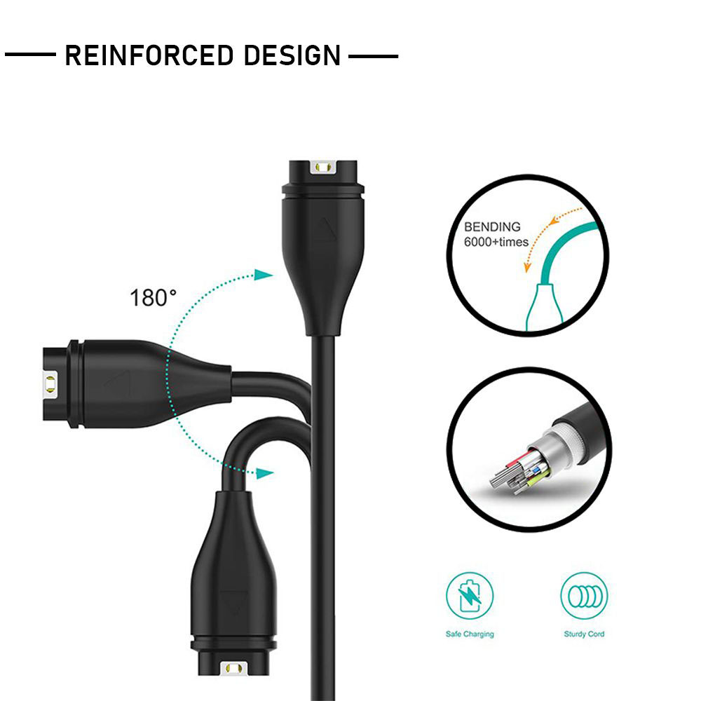 Cáp Sạc USB C cho Đồng Hồ Garmin Fenix / Forerunner / Instinct / Vivoactive / Vivomove / Venu / Approach / Tactix / Epix Pro - Hàng nhập khẩu