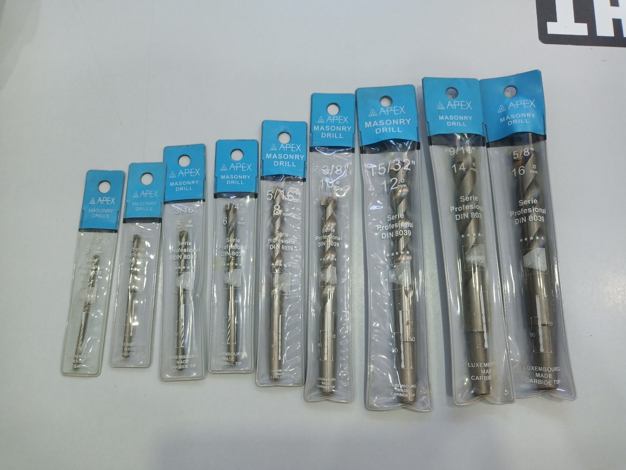 Mũi khoan bê-tông APEX đầu tròn 3mm
