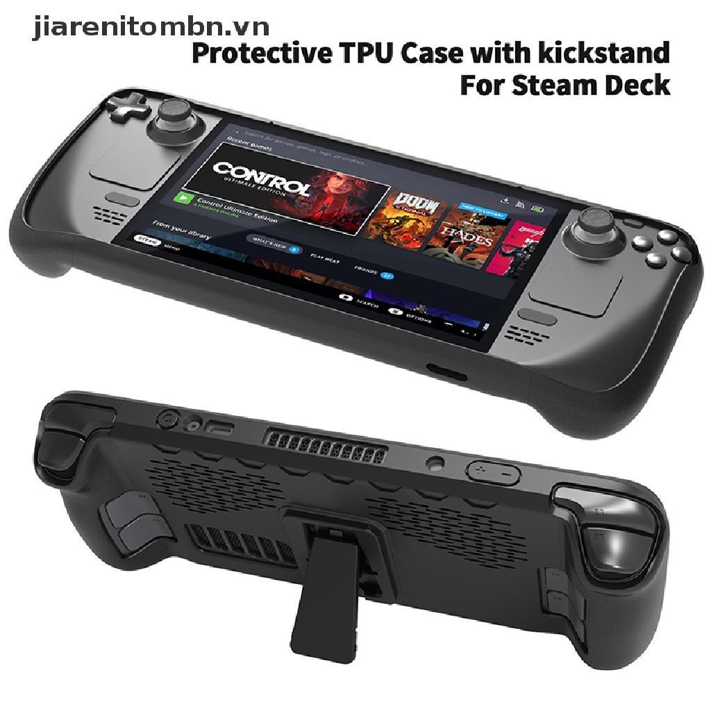 Bộ Ốp Tpu Mềm Chống Sốc Chống Rơi Kèm Giá Đỡ Cho Máy Chơi Game Hơi Nước jiarenitombn