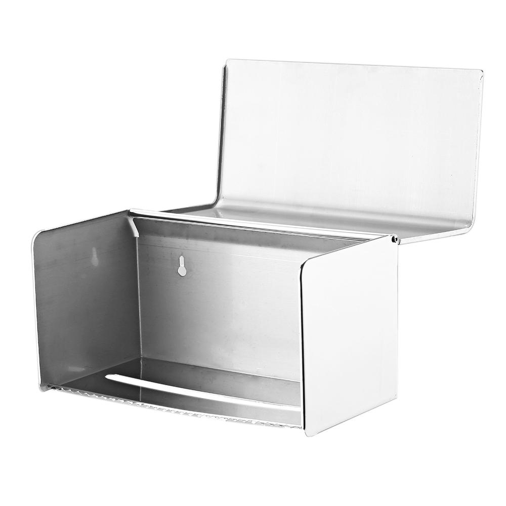 Hộp đựng giấy vệ sinh cho giấy cuộn và giấy lụa, rất dễ lắp đặt trên tường bằng thép không gỉ
