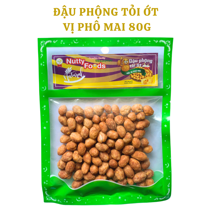 ĐẬU PHỘNG TỎI ỚT RẮC VỊ PHÔ MAI TÂN LỘC PHÁT - BỊCH 80G